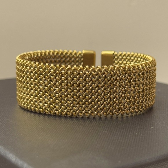 Statement Gold Painted Cuff - Picture 2 of 7